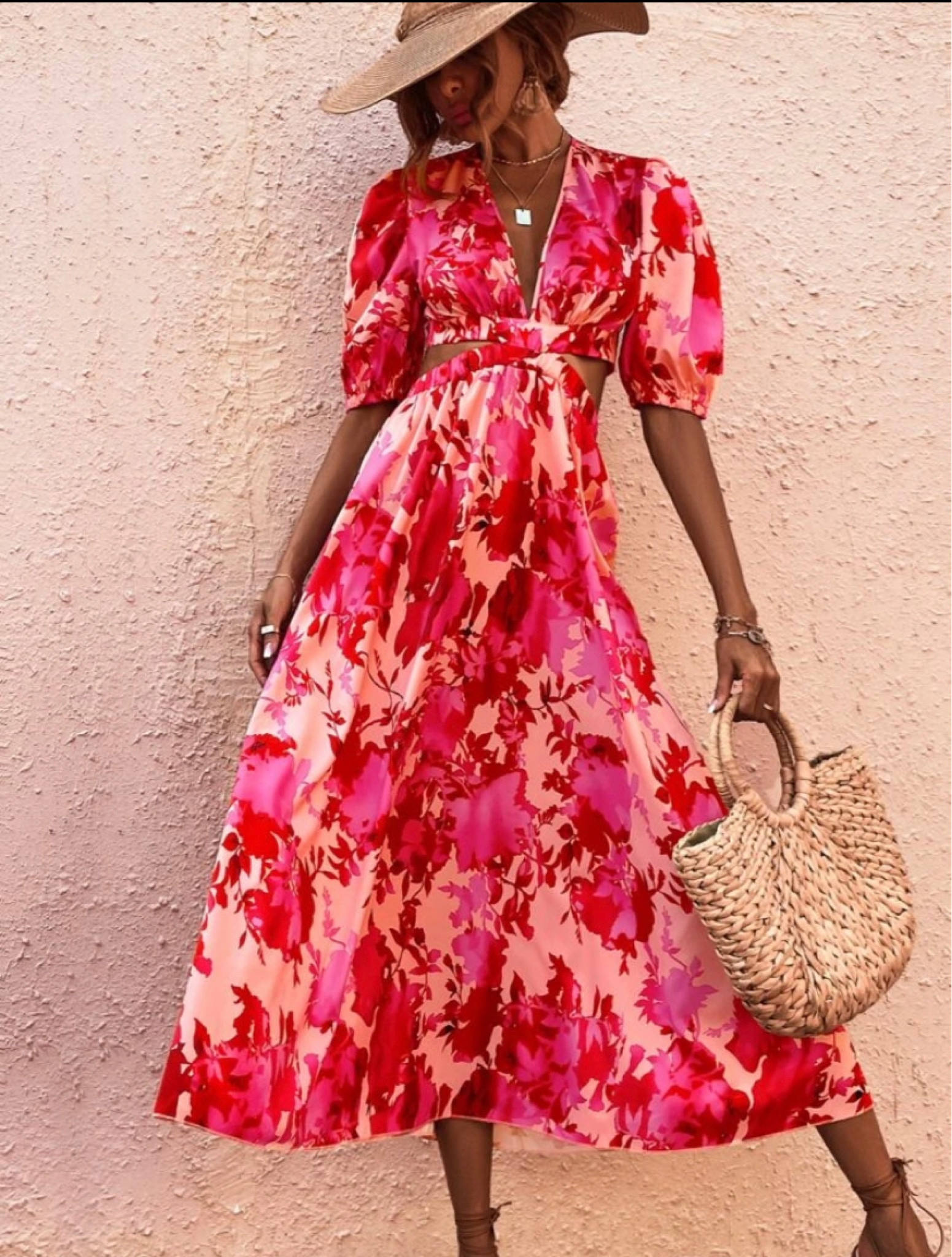 Perfect summer dress for summer, weddings, or destination vacations! 

#LTKunder50 #LTKwedding #LTKSeasonal