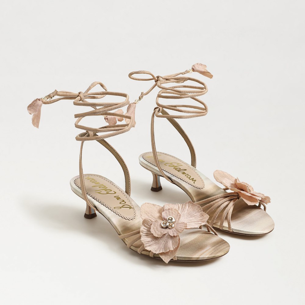 Carla Lace Up Kitten Heel | Sam Edelman