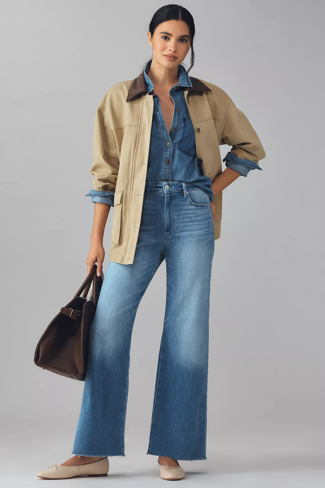 PAIGE Anessa High-Rise Wide Leg Jeans | Anthropologie (US)