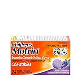 Motrin Children's Chewable Tablets with 100 mg Ibuprofen for Pain & Fever, Grape, 24 Count (Pack of  | Amazon (US)
