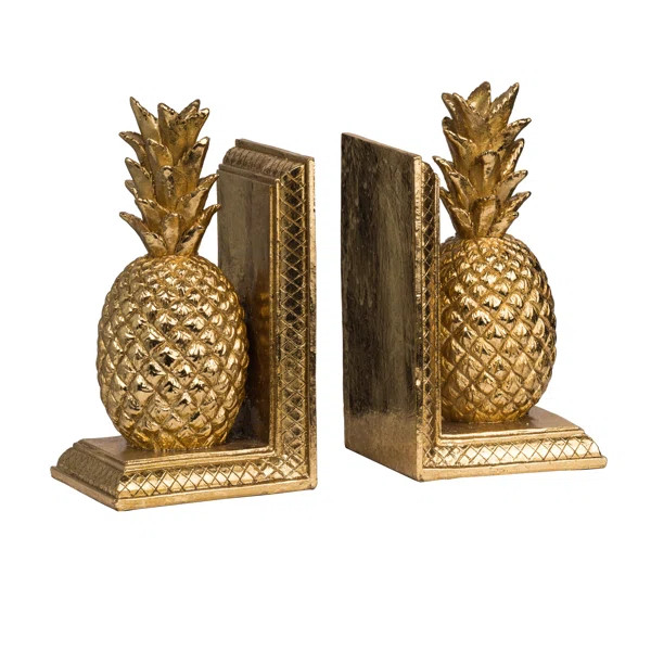 Pineapple Bookends (Set of 2) | Wayfair North America
