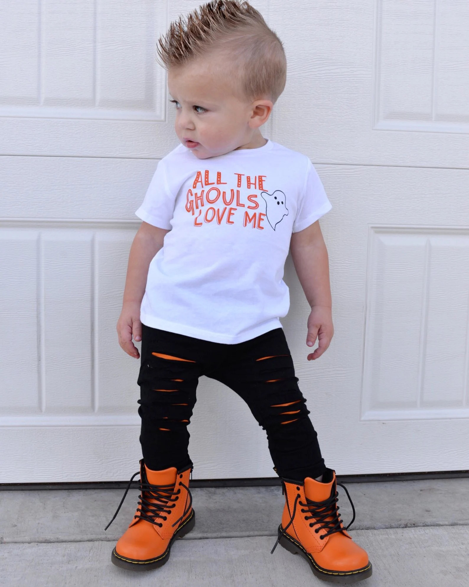 All the Ghouls Love Me, Boy Halloween Shirt, Ghost Shirt, Toddler Halloween Tee, Funny Halloween ... | Etsy (US)
