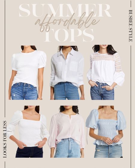 Gorgeous summer tops under $65!!! 

One of the easiest outfit combos to try come spring and summer is a cute top and a pair of white jeans. So, having a collection of chic tops on hand to pair with your favorite white jeans will make getting dressed effortless and easy! 

These 6 tops (more linked below!) are not only beautiful, lightweight summer basics, they're also majorly affordable...  each is UNDER $65 + some are also on SALE!!!

~Erin xo 

#LTKstyletip #LTKunder100 #LTKSeasonal