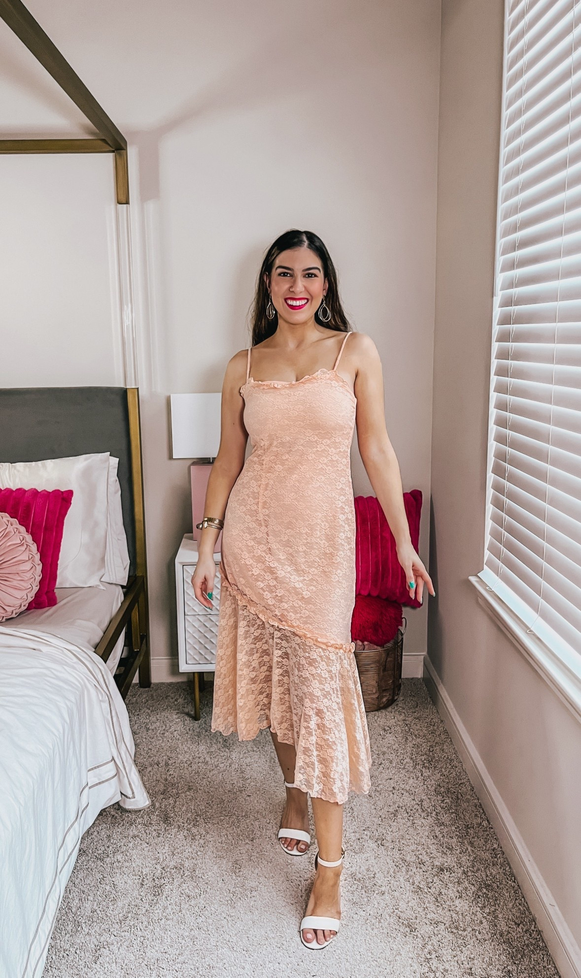 Beautiful lace dress with the perfect peach color 🍑 Would be a perfect wedding guest dress and special occasion dress. Old Navy Spring Dress 💛🧡



#LTKTravel #LTKSeasonal #LTKSaleAlert