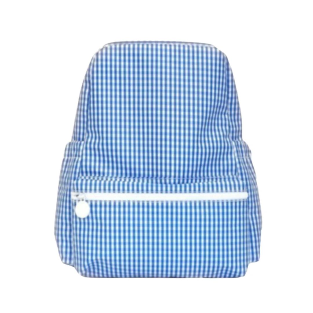 TRVL Design Backpacker - Royal Blue Gingham | JoJo Mommy