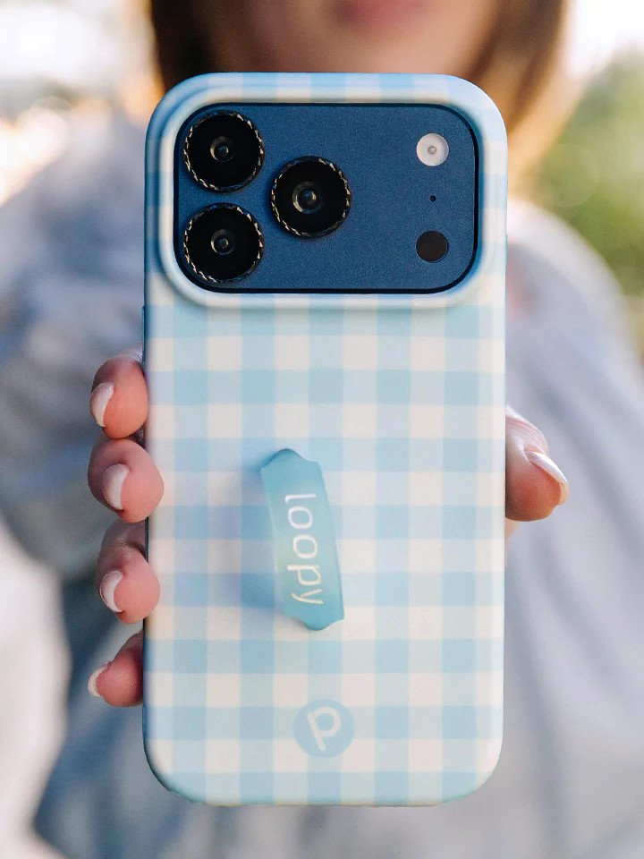 Loopy Cases - Blue Gingham | Loopy Cases