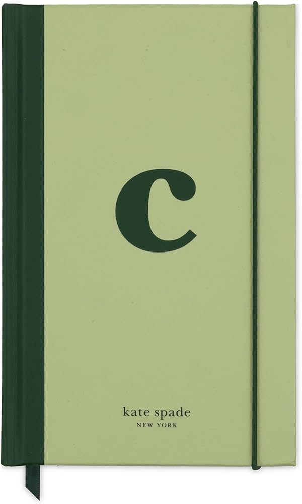 kate spade new york Just Mine Notebook Journal, Monogram Cloth Hardcover Journal, 8.25" x 5.25", ... | Amazon (US)