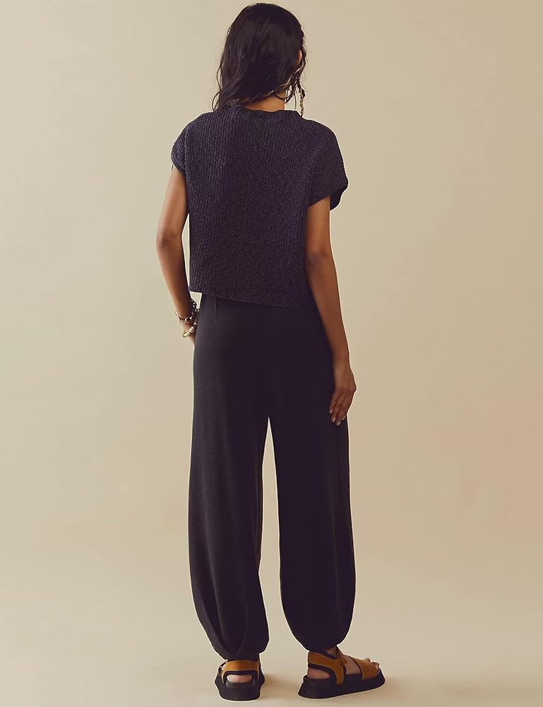 Ugerlov Women's Two Piece Outfits Sweater Sets Knit Pullover Tops and High Waisted Pants Lounge Sets | Amazon (US)