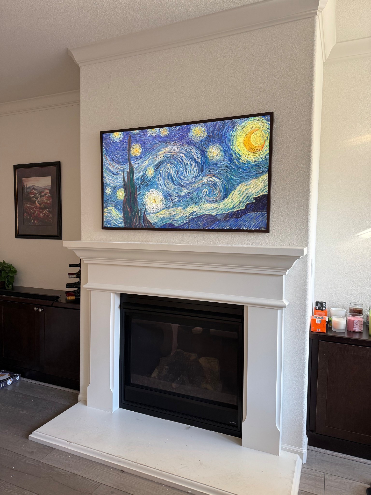 Set up our new TV that we purchased for Black Friday! Love that the Samsung Frame TV lets you cycle between art mode as well as use it like a normal TV. It’s the perfect choice to hang over our mantle!

Electronics | Home | TV

#LTKHome