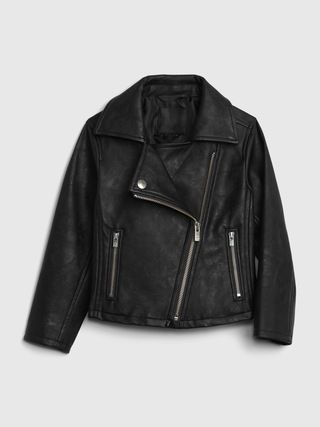 Toddler Faux Leather Moto Jacket | Gap (US)