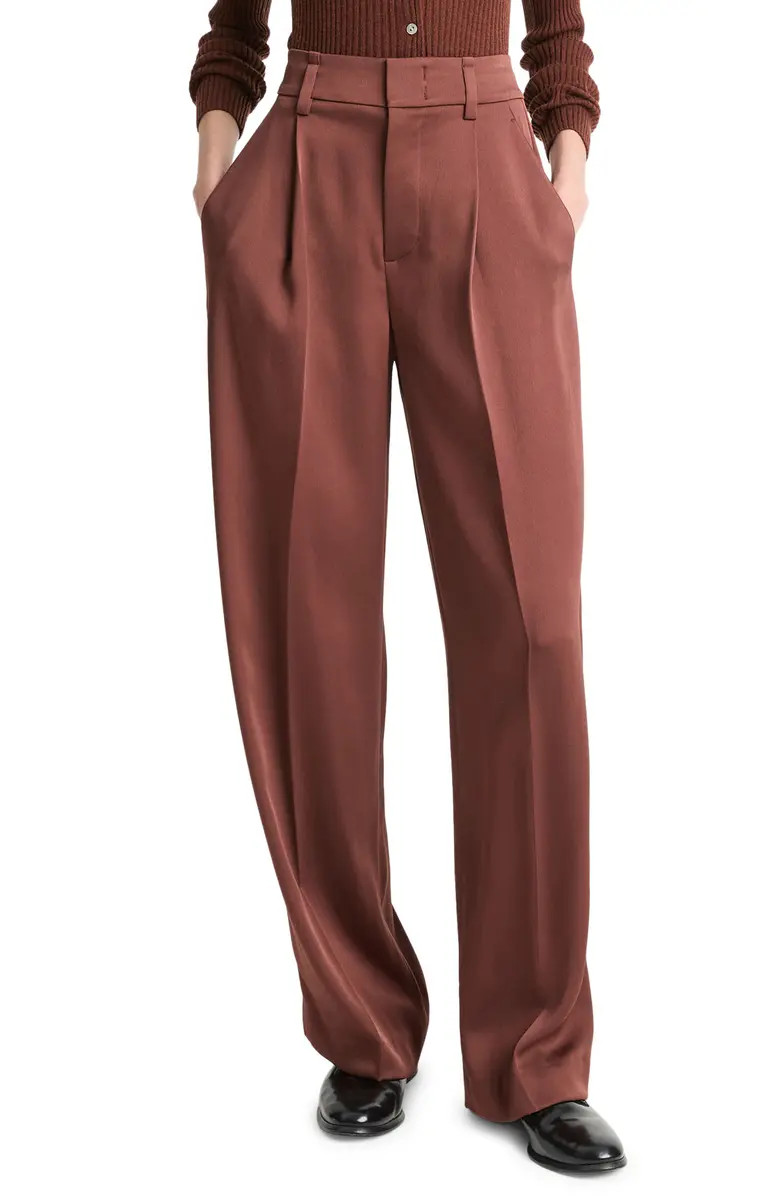 Wide Leg Satin Pants | Nordstrom