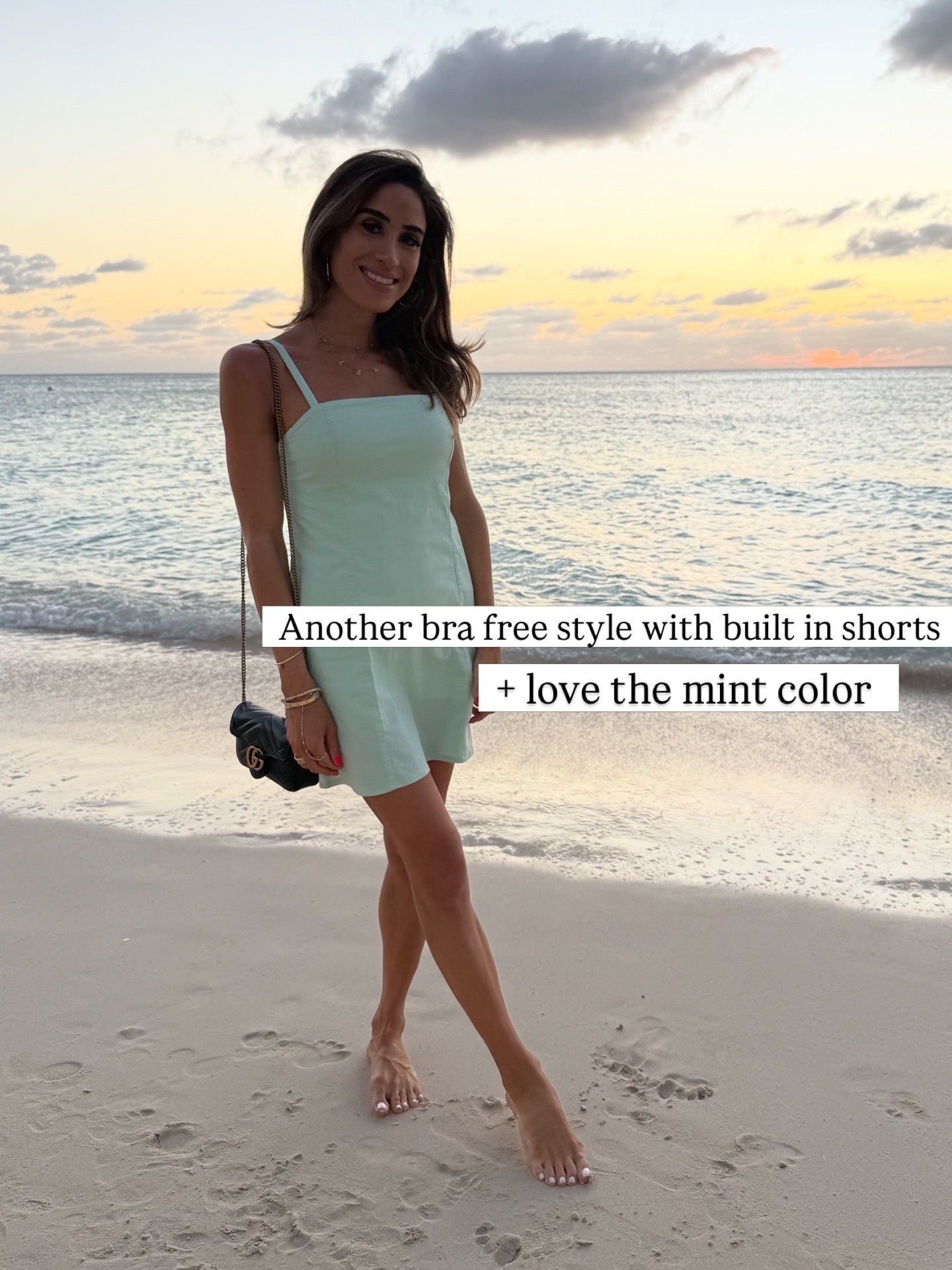 Must have spring dress you can dress up with heels or dress down. Has built in shorts and bra. Wearing xxs petite 

#LTKSaleAlert #LTKPetite