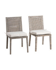 Set Of 2 Rattan Dining Chairs | TJ Maxx