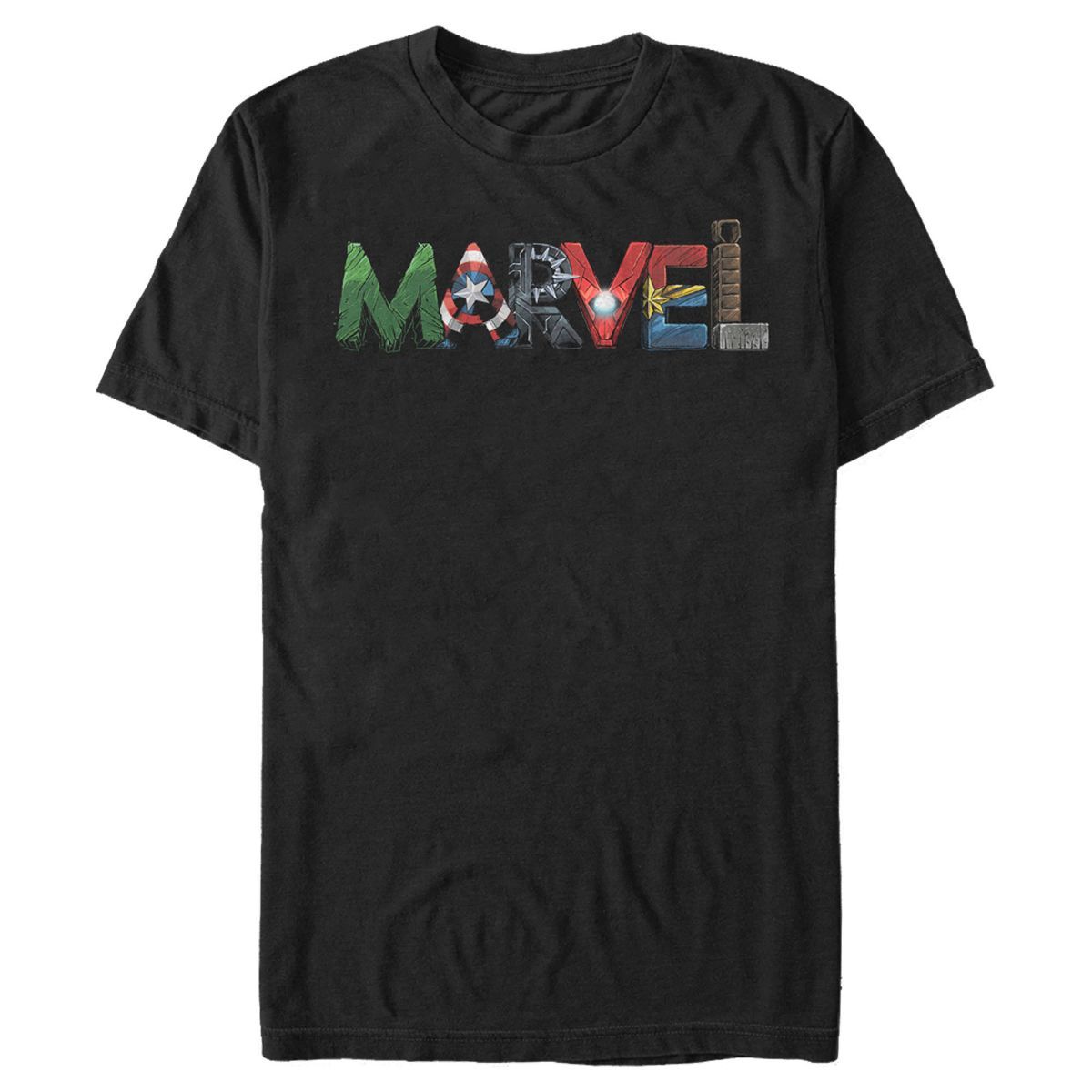 Men's Marvel Logo Hero Font T-Shirt | Target