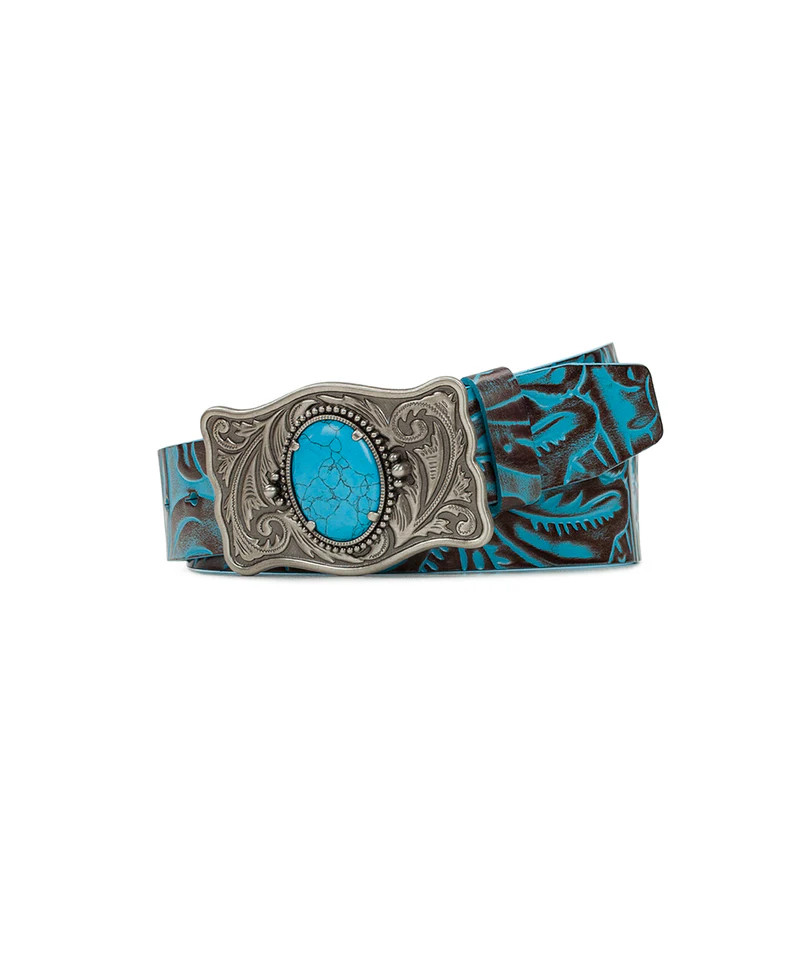 Roseanna Belt - Tooled Turquoise | Patricia Nash Designs