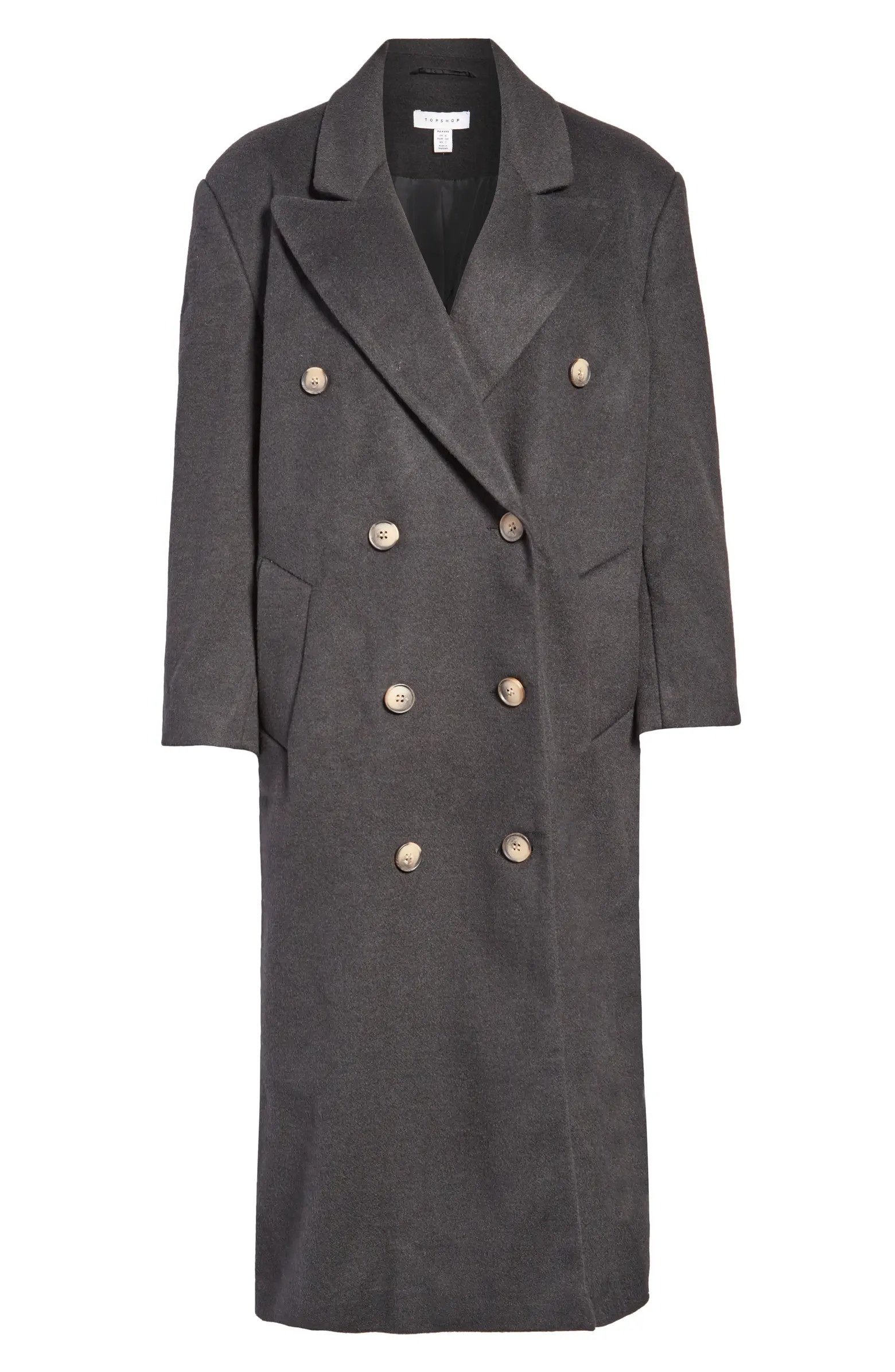 Topshop Smart Oversized Double Breasted Coat | Nordstrom | Nordstrom