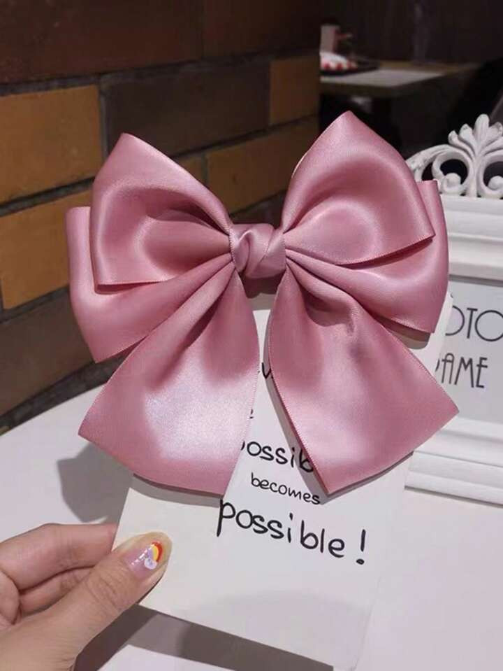 1pc Girls' Vintage Bowknot Hair Clip For Sophisticated Hairstyles, Ponytail Holder | SHEIN