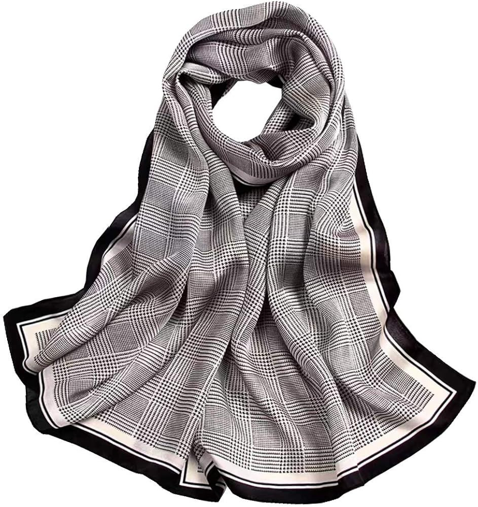 ANDANTINO 100% Mulberry Silk Long Scarf Large Shawls Oblong Hair Wraps | Amazon (US)
