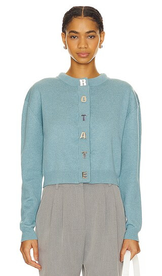 Firm Knit Cardigan in Blue Topaz | Revolve Clothing (Global)