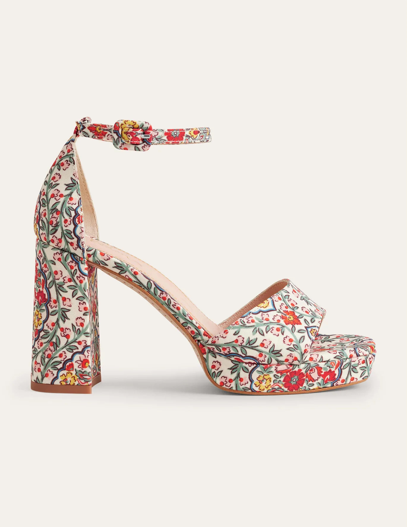 Heeled Platform Sandals - Multi, Vine Terrace | Boden (US)