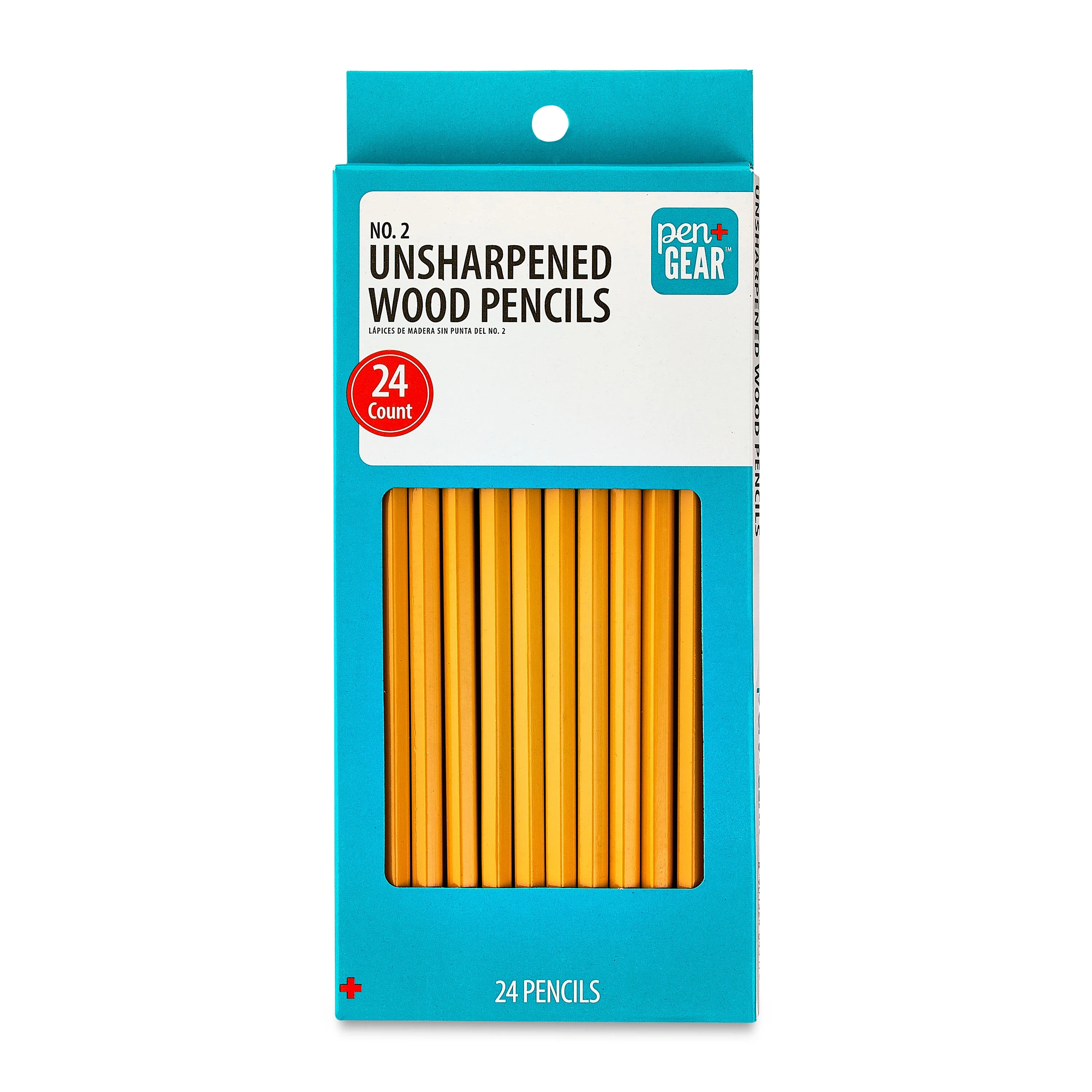 Pen+Gear #2 HB Unsharpened Wood Pencils, Yellow, 24 Count | Walmart (US)