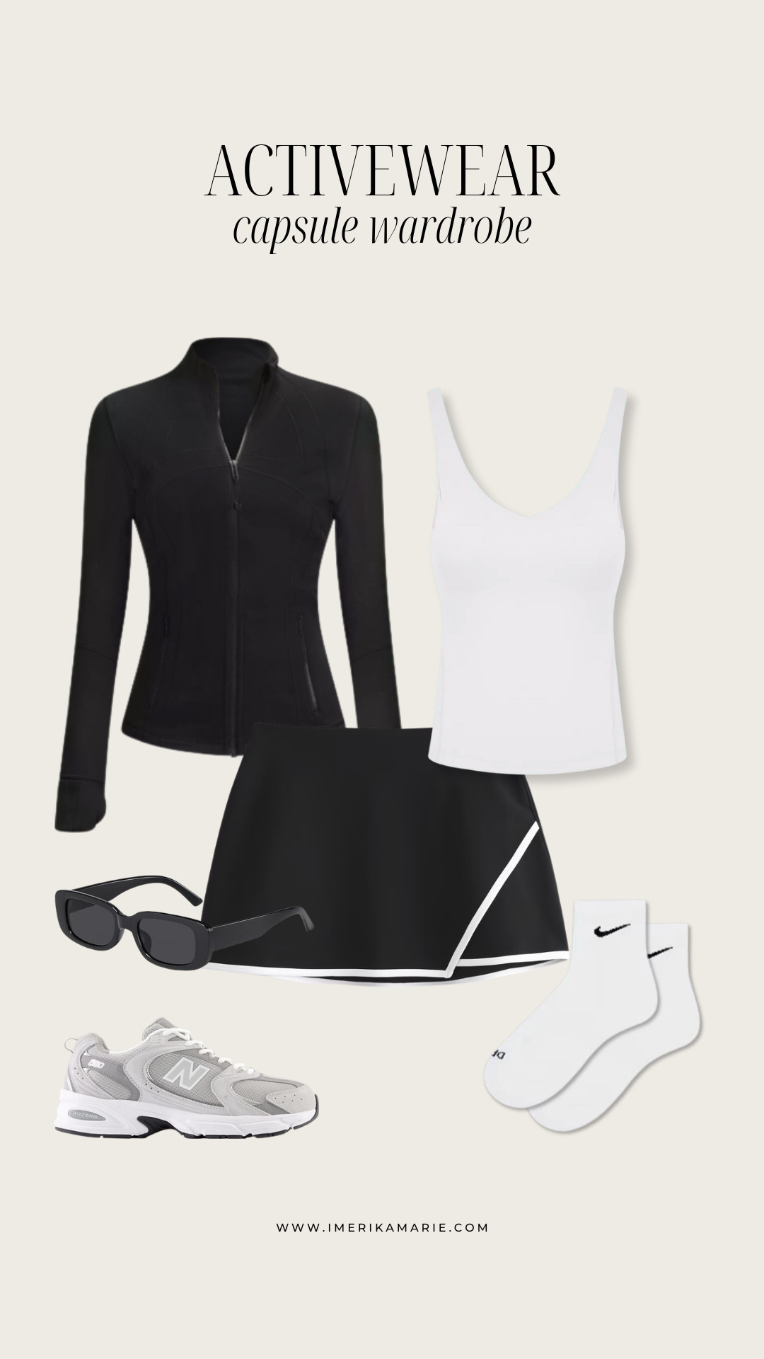 Activewear Capsule Wardrobe. Activewear outfit. Fitness outfit. Gym outfit. Pilates outfit. Hiking outfit. Running outfit. Fitness shoes. Fitness bag. Gym shoes. Gym bag. 

 

#LTKActive #LTKPetite #LTKStyleTip