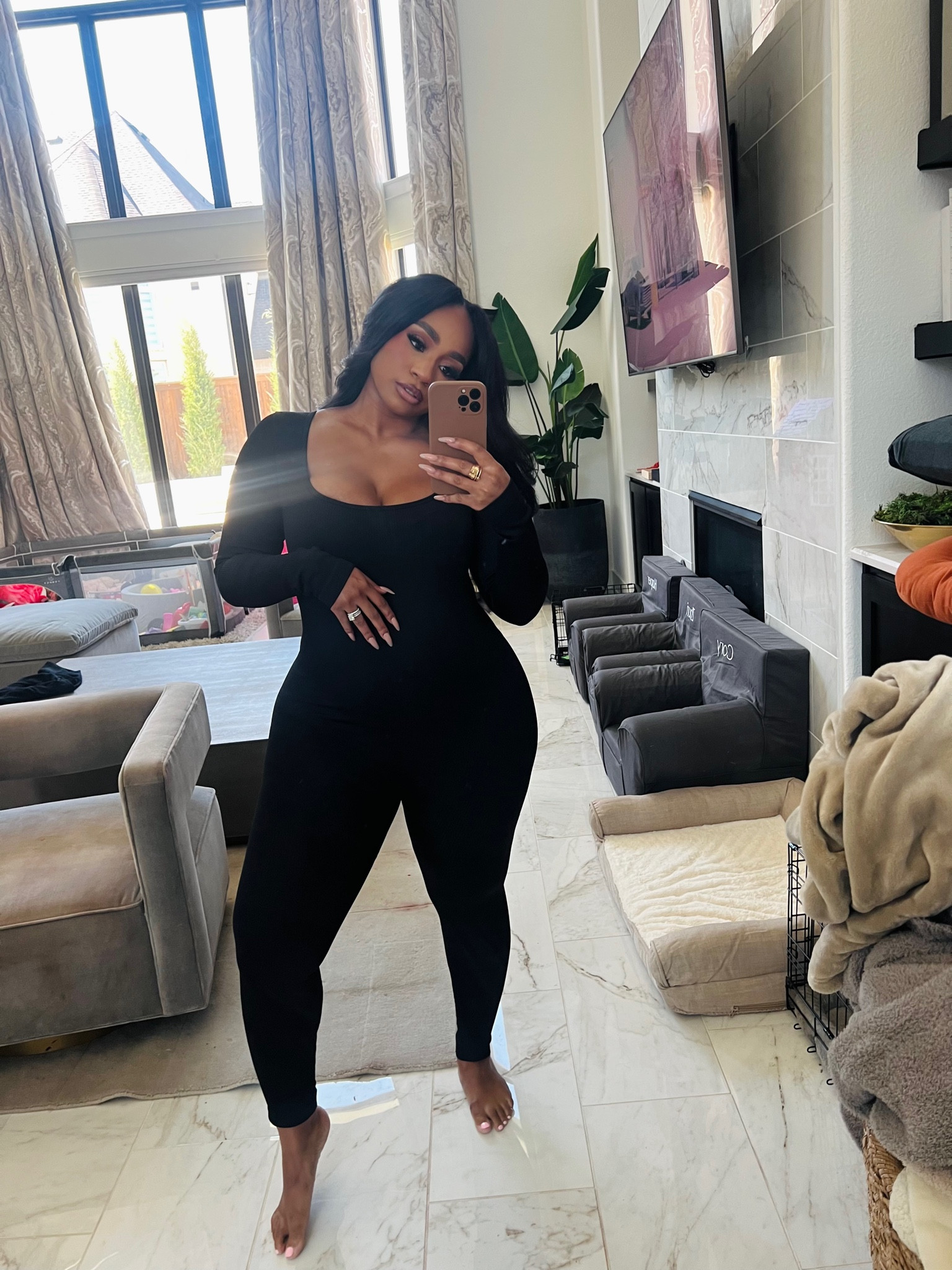 This jumpsuit from Amazon is amazing! Literally the best coverage and so stylish!! 

#LTKstyletip #LTKfindsunder50 #LTKfindsunder100