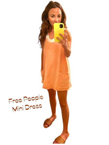 Free People hot shot mini dress! Built in shorts. Super comfy  

#LTKstyletip #LTKFitness #LTKtravel