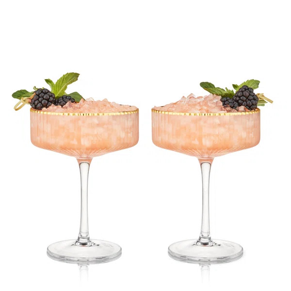 Meridian Crystal Coupe Glasses (Set of 2) | Wayfair North America