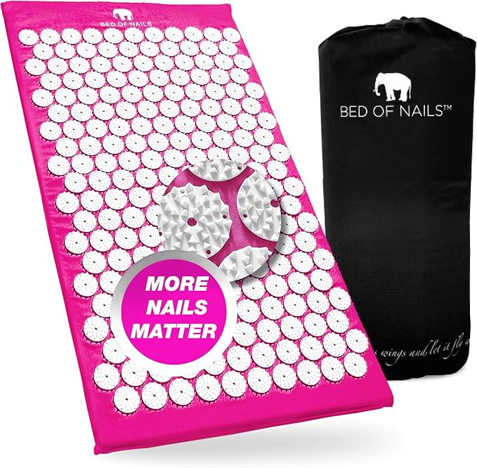 BED OF NAILS The Original Premium Acupressure Mat, 8,820 Acupuncture Pressure Points for Back Pai... | Amazon (US)