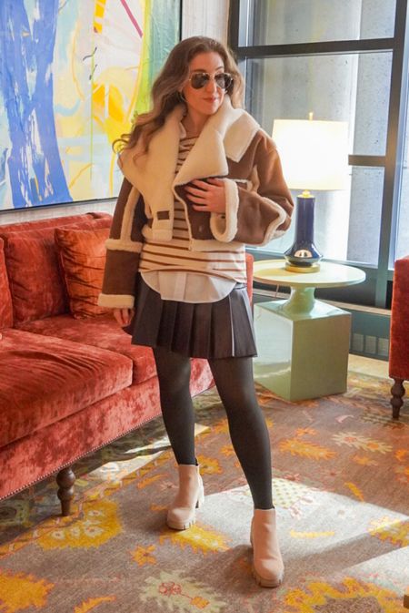 My community told me it’s giving a crossover of Serena Van Der Woodsen and Hermione Granger.

Amazon finds 
Amazon fashion 
Winter outfit 
Faux fur 
Thermal leggings 
Tights 
Boots 
Button up 

#LTKstyletip #LTKSeasonal #LTKshoecrush