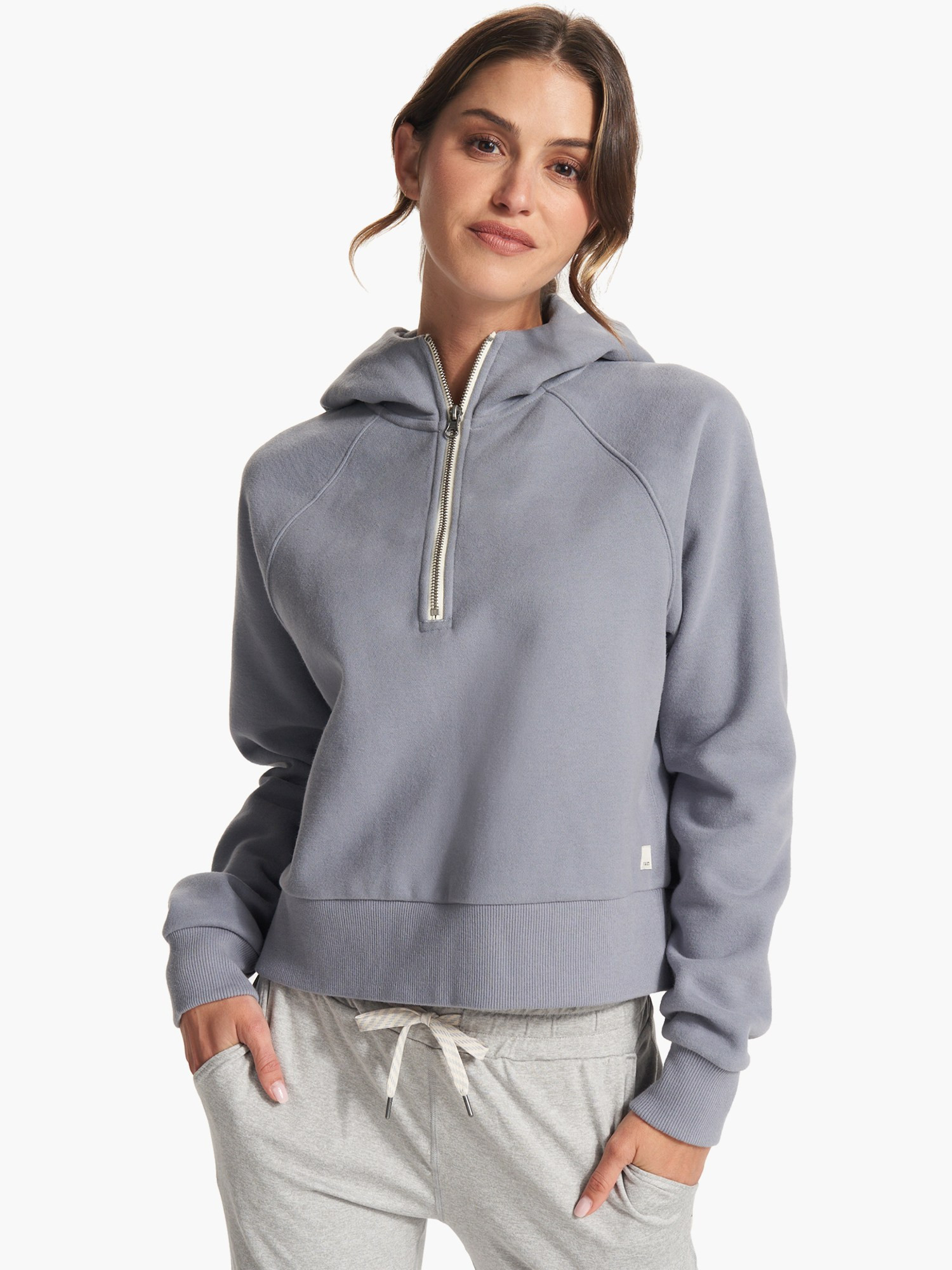 Vuori Women's Restore Half-Zip Hoodie Gray M | REI