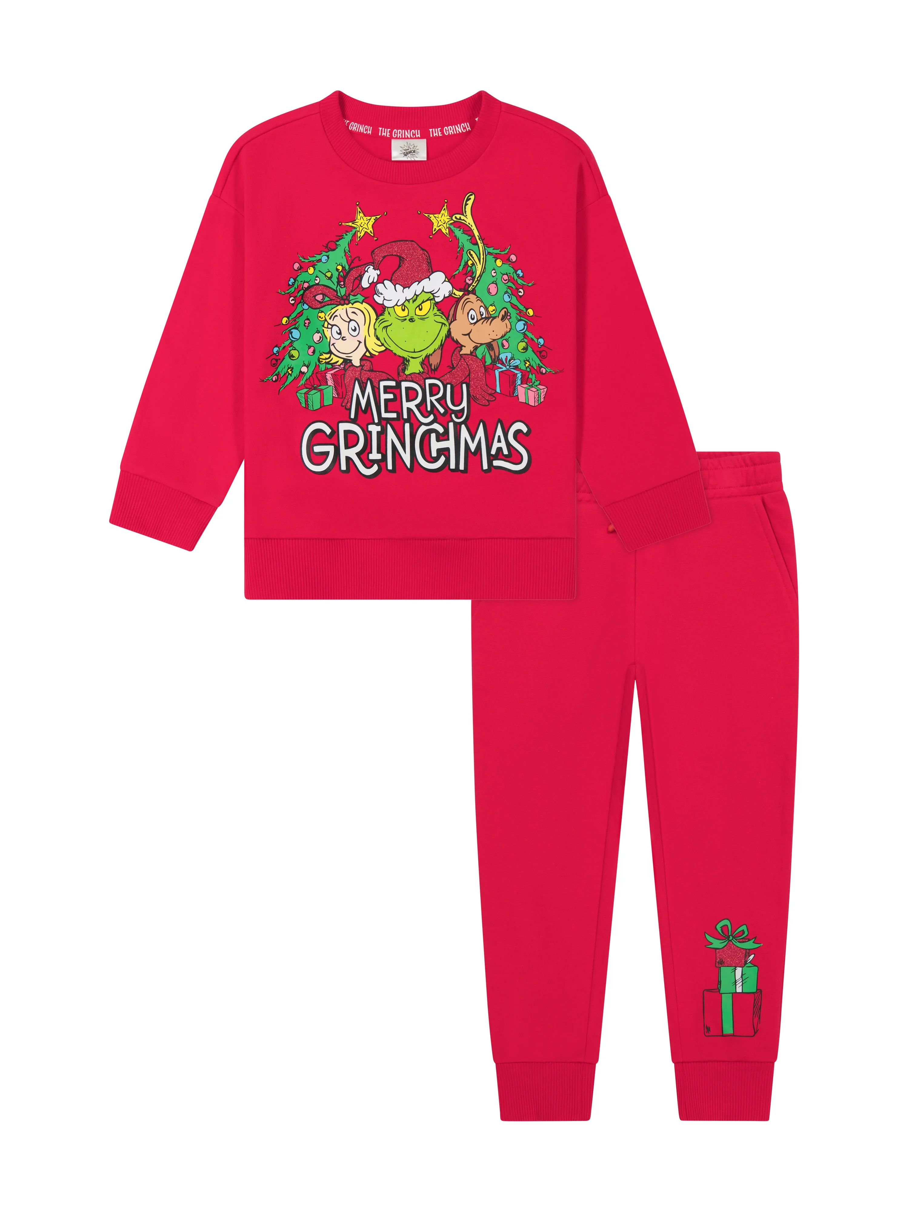 Dr. Seuss The Grinch Toddler Printed Sweatshirt and Jogger Set, Sizes 2T-5T | Walmart (US)