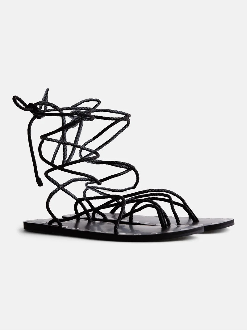 Scoop Women's Ankle Wrap Sandals - Walmart.com | Walmart (US)