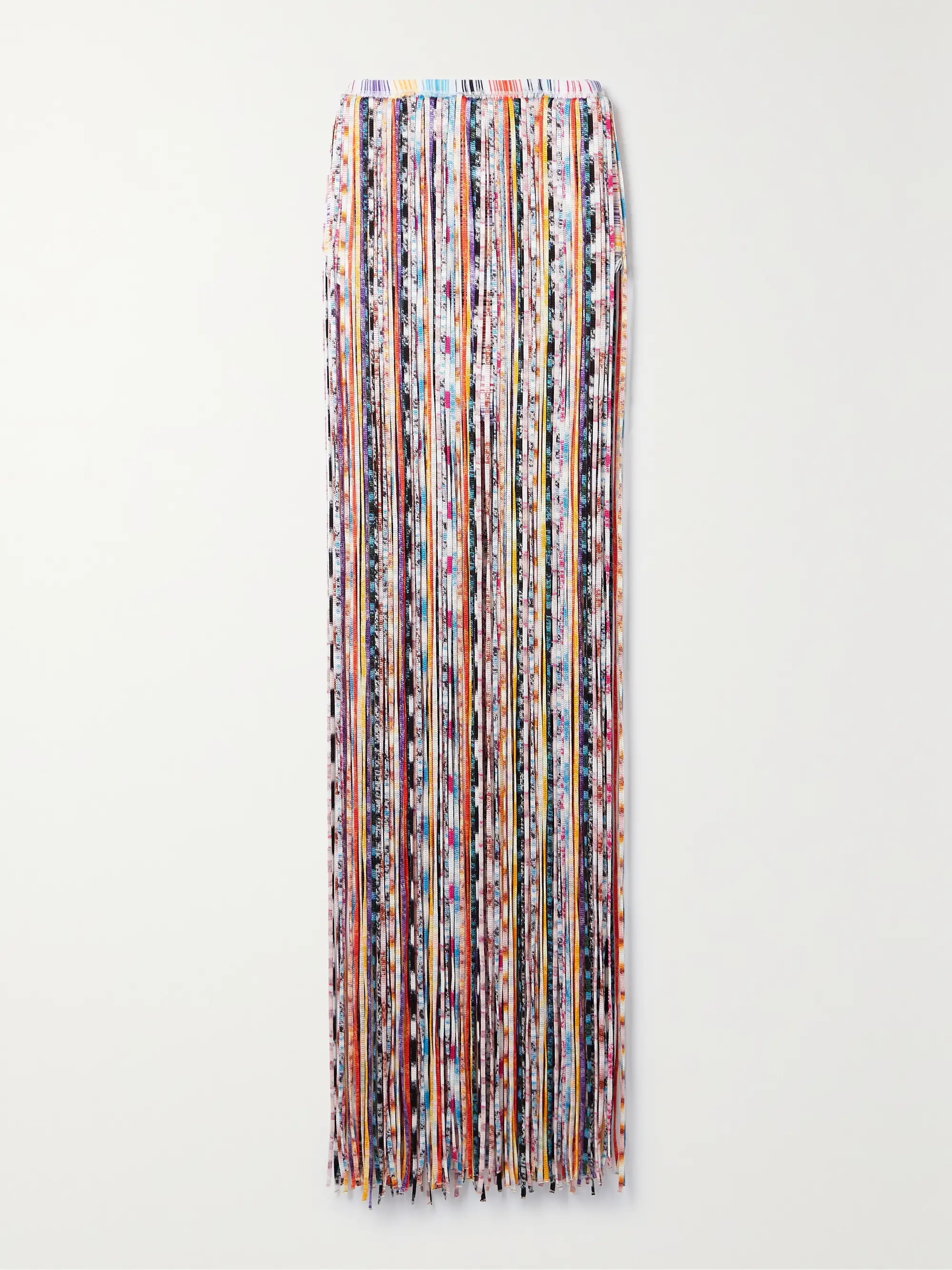 Fringed crochet-knit maxi skirt | NET-A-PORTER (US)