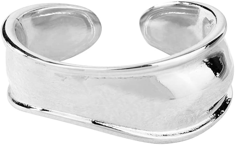 COLORFUL BLING Punk Twisted Gold Silver Open Wide Cuff Bracelet for Women Irregular Wave Chunky C... | Amazon (CA)