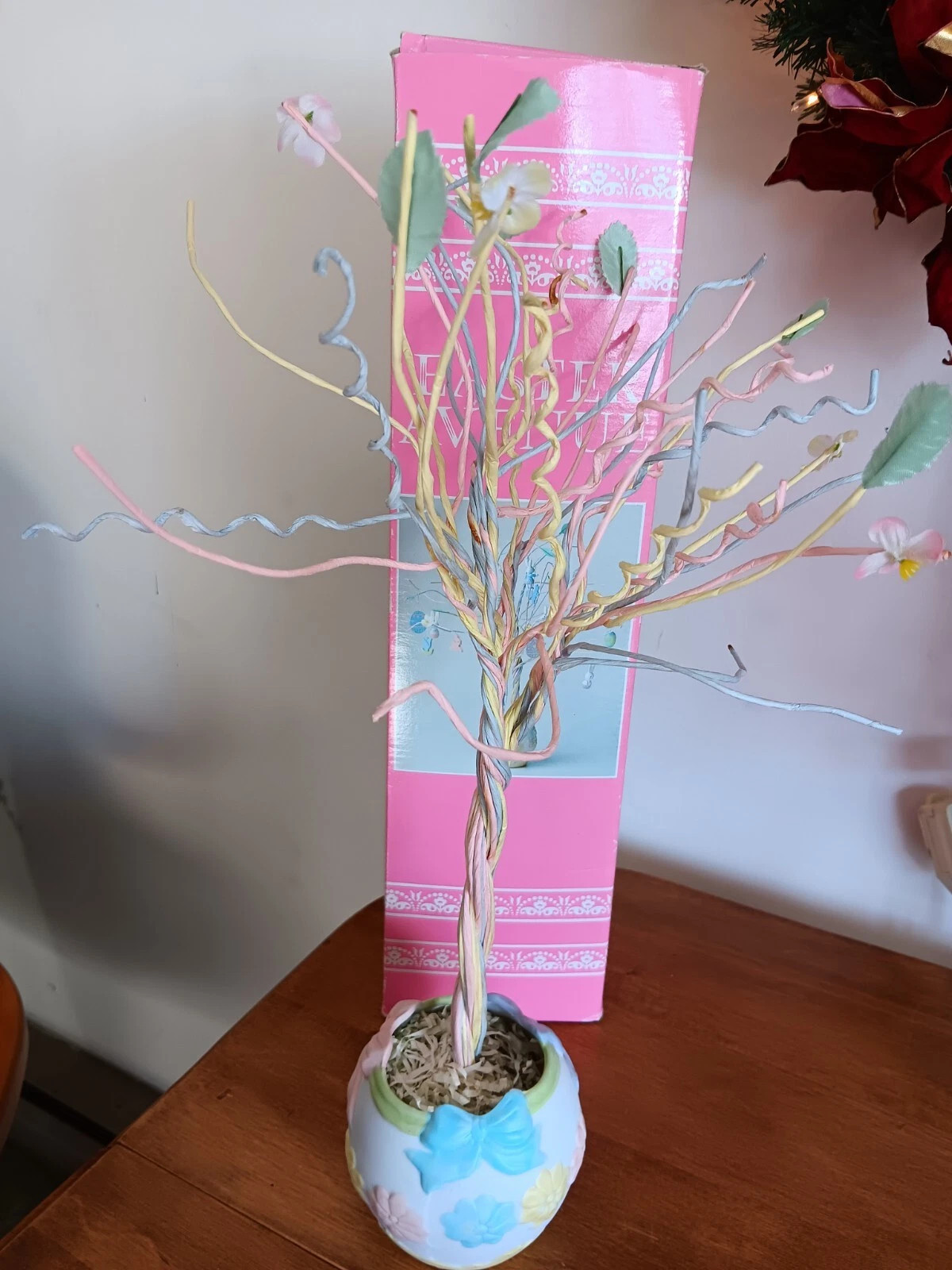 Vintage Easter Avenue Easter Tree 18" With Easter Egg base And 24 Wooden...  | eBay | eBay US