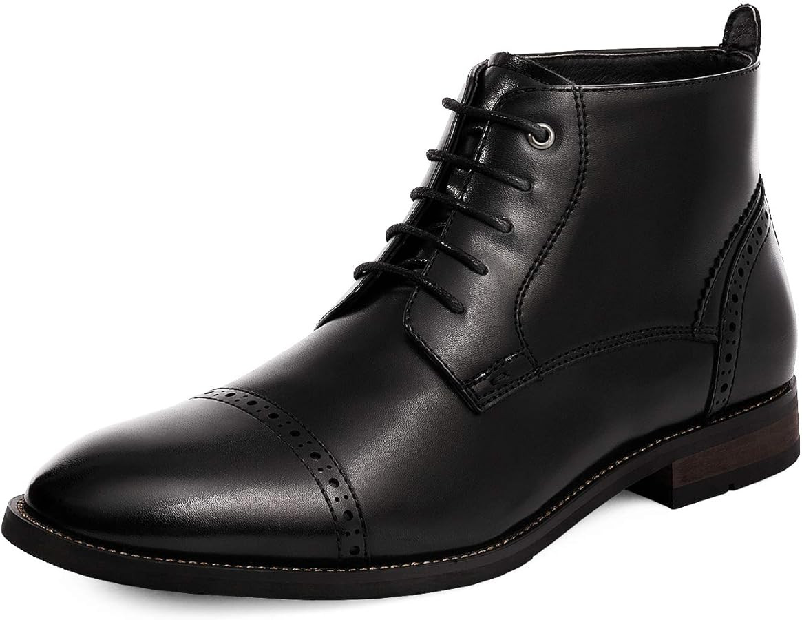 Bruno Marc Men's Dress Ankle Boots Cap Toe Oxford Boot | Amazon (US)