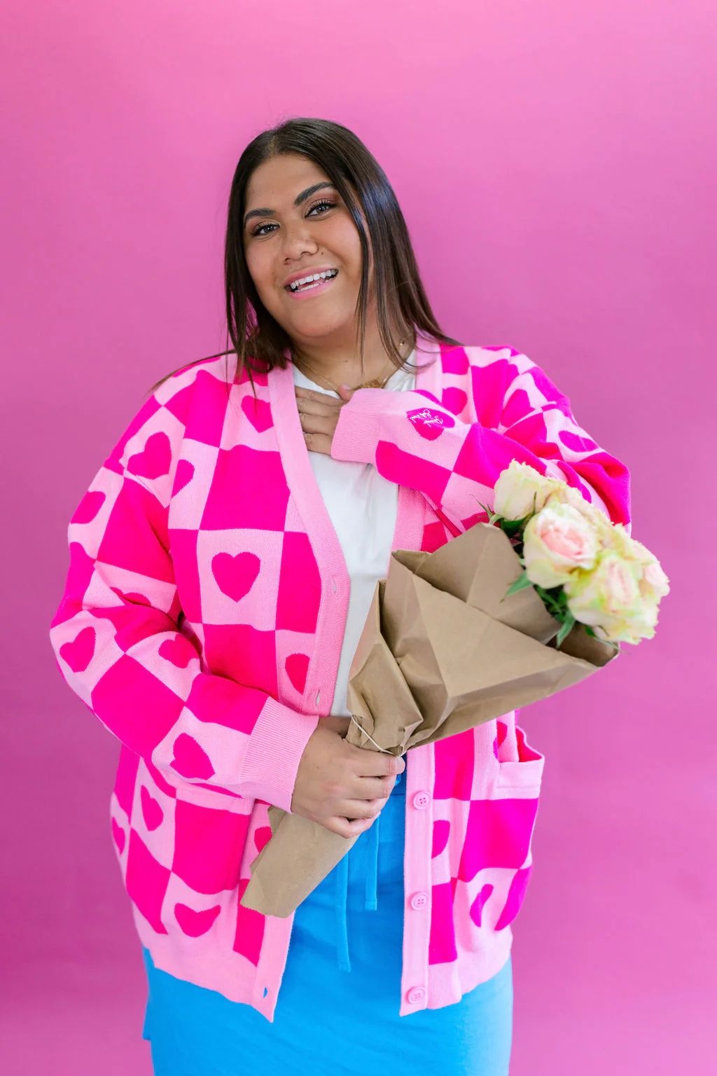 TABY ORIGINAL: Radical Self Love Cardigan In PINK*** Sizes XS-5X!*** | Shop Taby