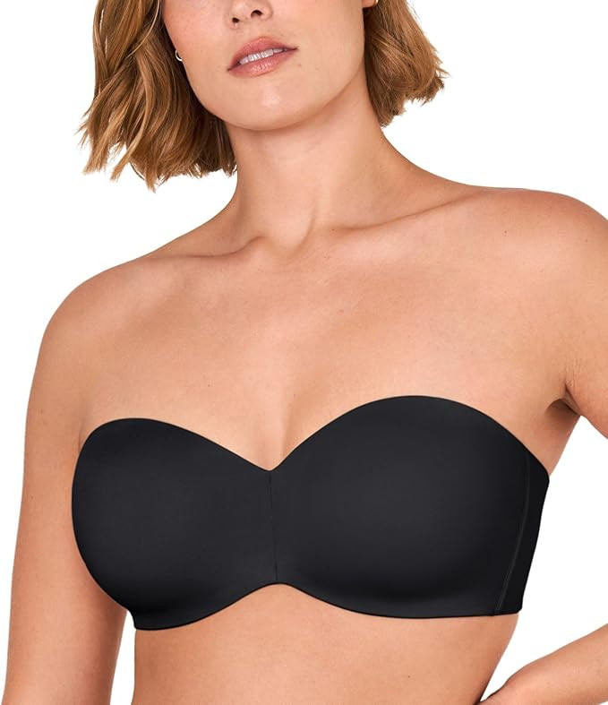 DELIMIRA Women's Strapless Bra Unlined Underwire Minimizer Plus Size Support | Amazon (US)