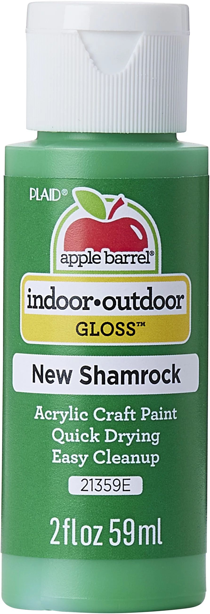 Apple Barrel Acrylic Craft Paint, Gloss Finish, New Shamrock, 2 fl oz | Walmart (US)