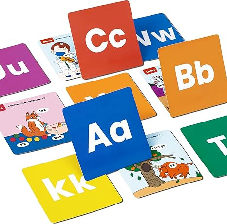 beiens Large Alphabet Flash Cards for Toddlers 1-4 Years, Baby Thinking&Cognition Flash Cards, AB... | Amazon (US)