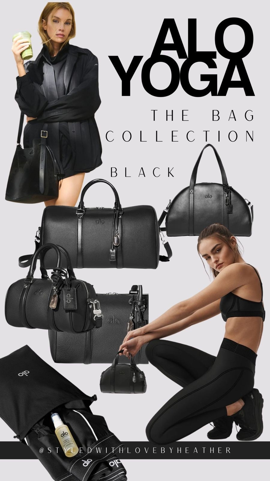 All black everything 🖤
The new Alo Yoga bag collection is THAT girl. Structured, minimal, and effortlessly chic — whether you’re headed to Pilates, the airport, or just running errands looking expensive.

The quality feels luxe, the shapes are timeless, and every size is actually practical (yes, it fits everything).

If you love elevated athleisure… this drop is dangerous.



#LTKgrwm #LTKActive #LTKSpringSale