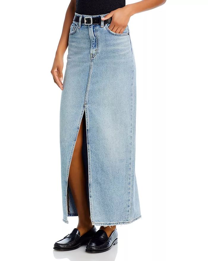 Denim Column Maxi Skirt | Bloomingdale's (US)