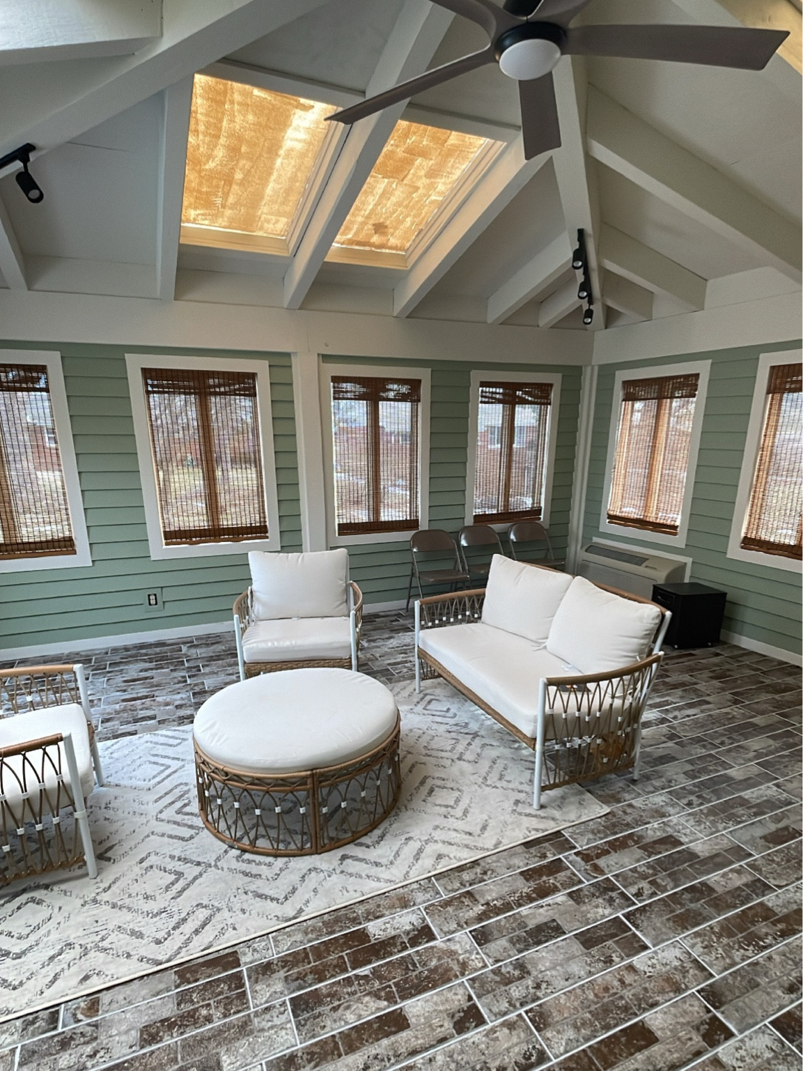 CHICOLOGY Cordless Bamboo Roman Shade, Beaver