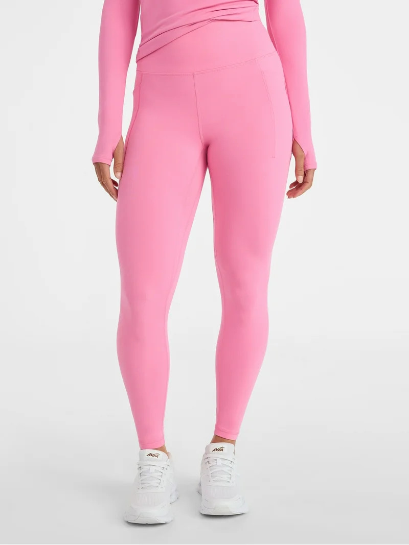 Avia Women's and Women's Plus SoftSculpt High Rise Leggings 27" with Pockets, Sizes XS-4X | Walmart (US)