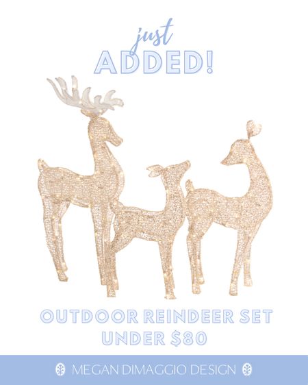 Wow!! Major deal on this outdoor led reindeer set!! This is an amazing price for this set with other retailers selling similar sets for more!! So pretty and classic…perfect for outdoors or even indoor! 🦌✨❄️

#LTKhome #LTKHoliday #LTKfindsunder100