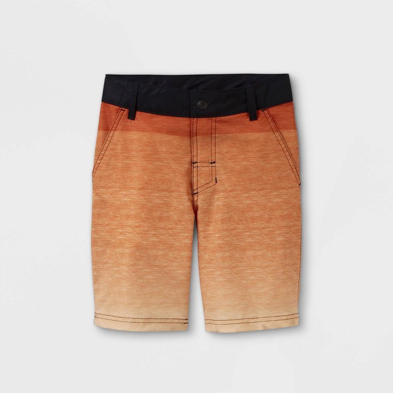 Boys' Ombre Tie-Dye Hybrid Swim Shorts - art class™ Orange | Target