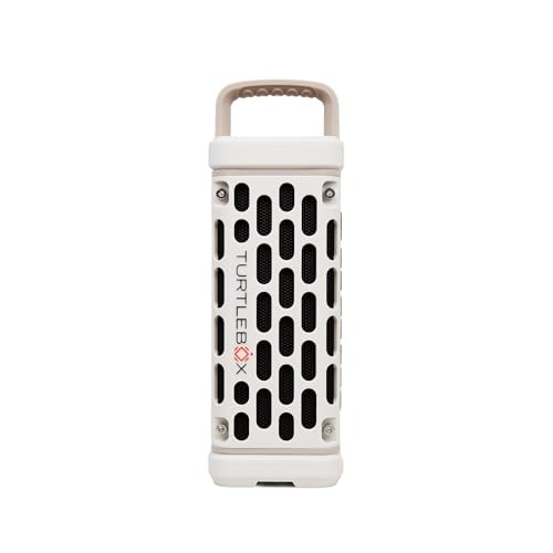 Turtlebox Ranger: Loud! Outdoor Portable Bluetooth 5.4 Speaker | Rugged, Waterproof, Ultra-Portable | Plays to 105db, Deep Bass, Shockproof, Unlimited Pairing for Full Stereo Experience, Ivory | Amazon (US)