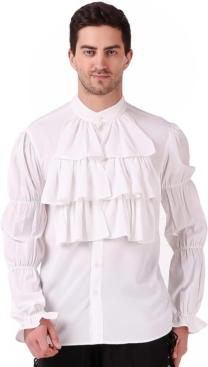 ThePirateDressing Pirate Gothic Renaissance Medieval Cosplay Costume Shirt | Amazon (US)